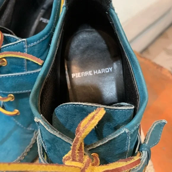 Pierre Hardy Teal Heeled Boots - Picture 8 of 10